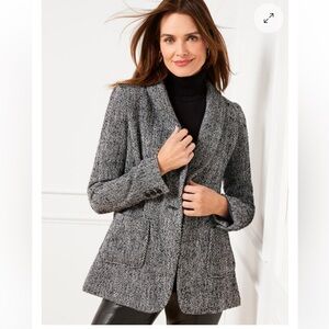 Talbots Relaxed Blazer Herringbone